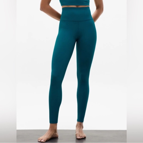 Athleta Pants - Athleta Elation Ultra High Rise 7/8 Legging Coastal Teal size Large